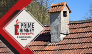 Prime Chimney Experts carrying out chimney bricks repair in the Dallas–Fort Worth area.